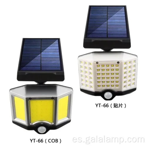 Lámpara de pared de inducción del cuerpo del ABS para iluminación solar